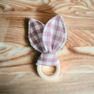 Bunny Ear Teether for sensory play and teething relief